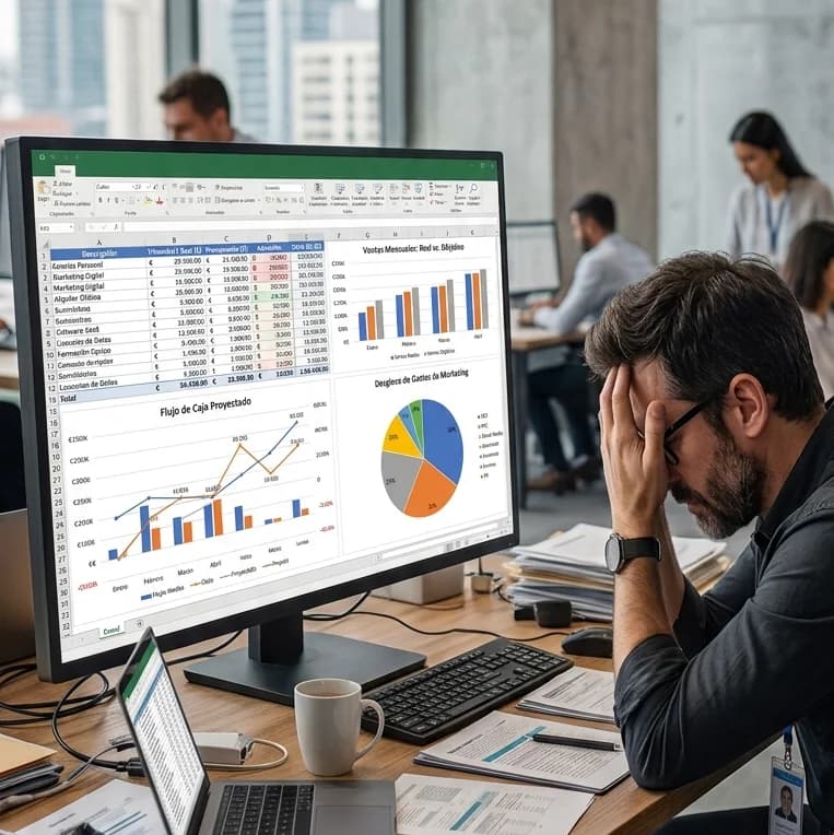 Base de datos personalizada organizando información dispersa en un único sistema
